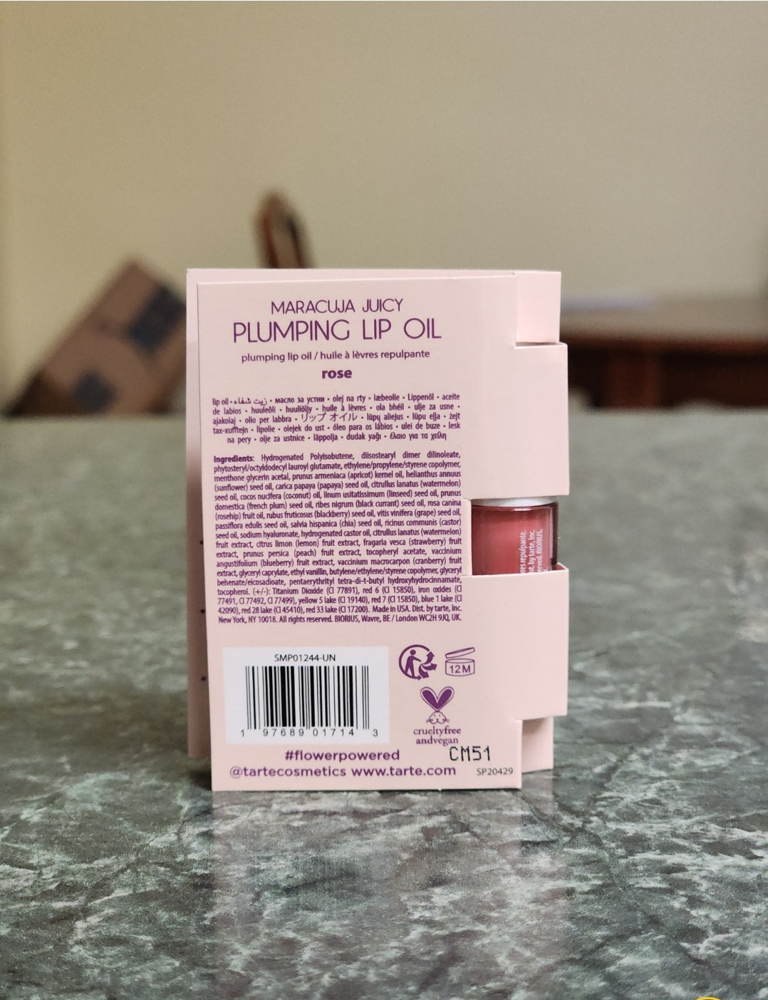 Tarte Maracuja Juicy Plumping Lip Oil (Rose)