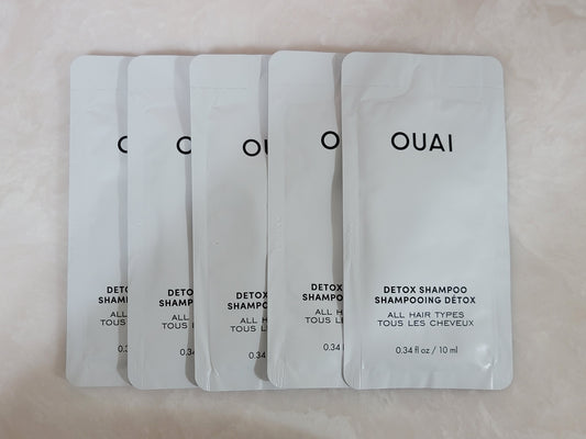 Lot of (5) 10ml packets of Ouai Detox Shampoo (50ml total)