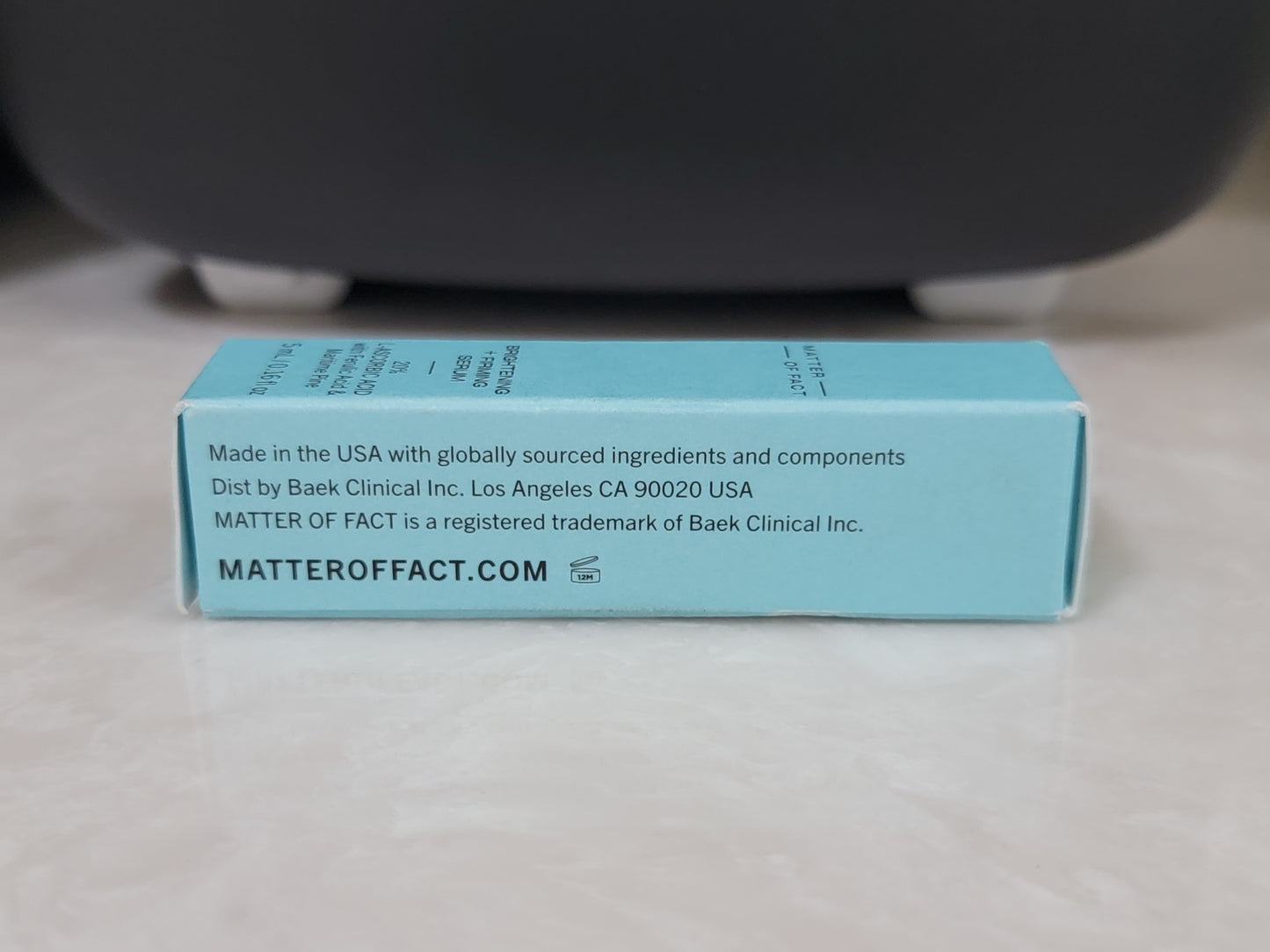 Matter of Fact Brightening Firming Serum, containing 20% L-Ascorbic Acid with Ferulic Acid & Maritime Pine