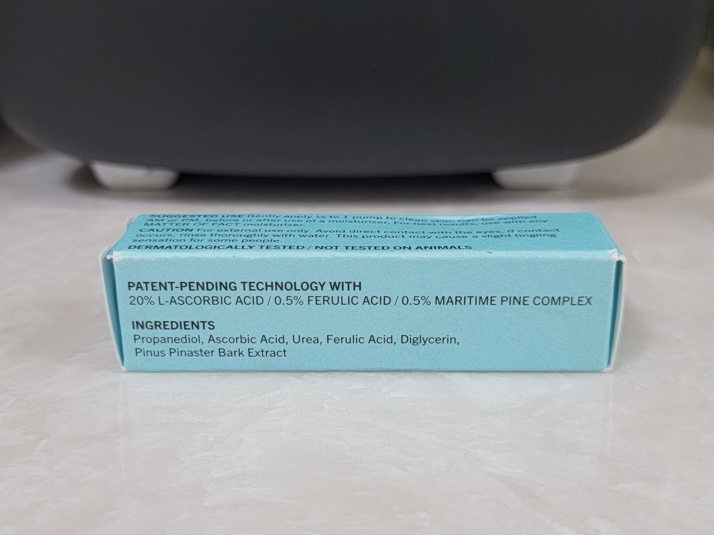 Matter of Fact Brightening Firming Serum, containing 20% L-Ascorbic Acid with Ferulic Acid & Maritime Pine