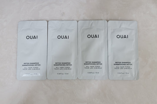 Lot of (4) 10ml packets of Ouai Detox Shampoo (40ml total)