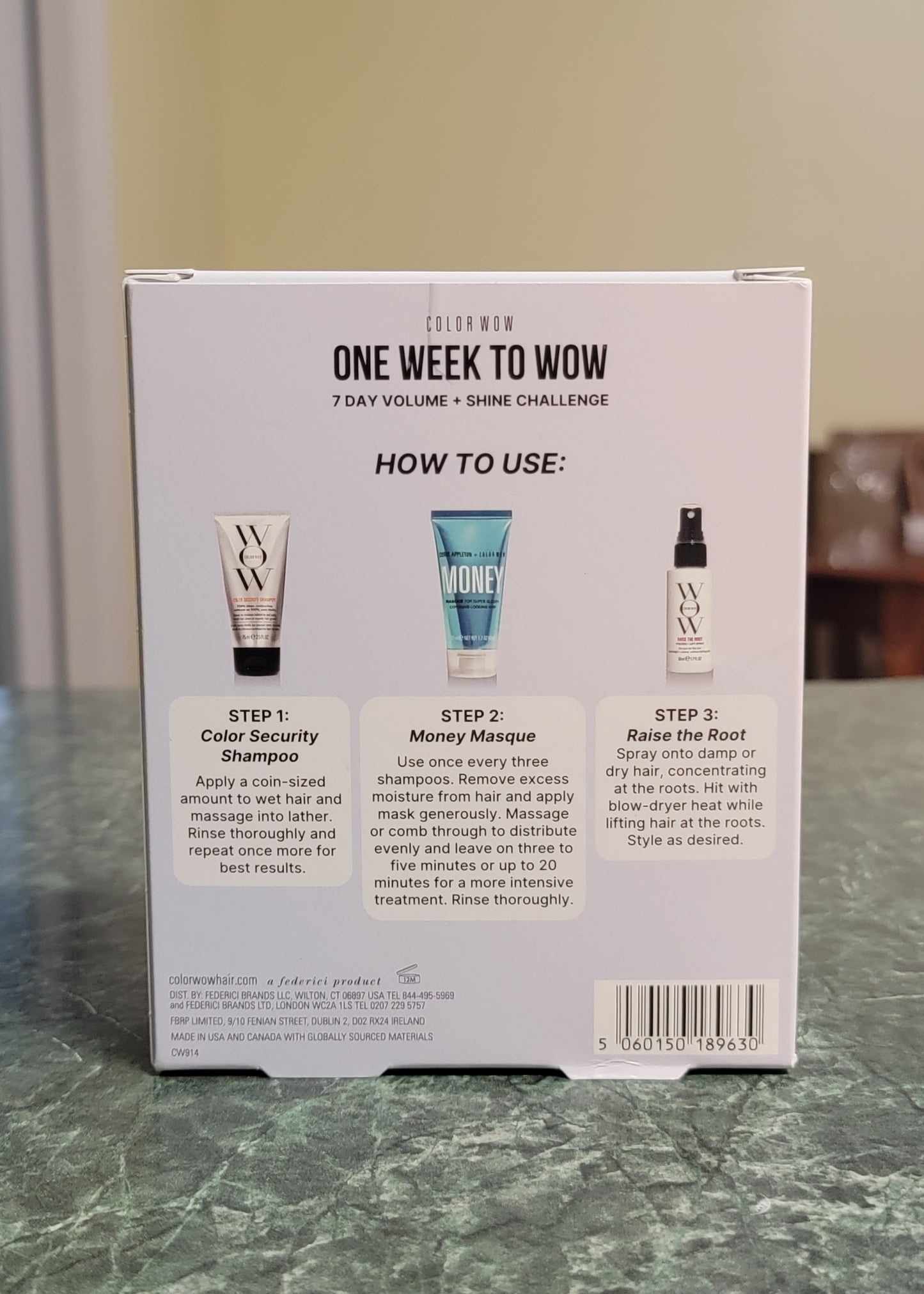 COLOR WOW One Week to Wow 7 Day Volume + Shine Set