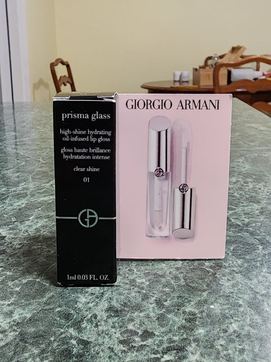 Giorgio Armani Prisma Glass Lip Gloss (Shade: clear shine - 01)