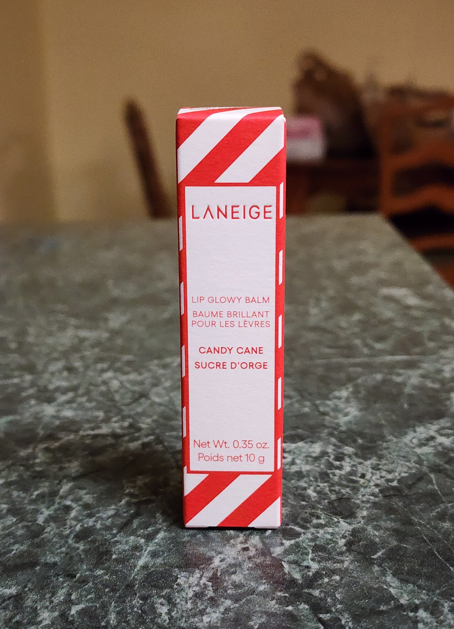 Laneige Lip Glowy Balm (Candy Cane) [Full Size]  **Discontinued Flavor!**