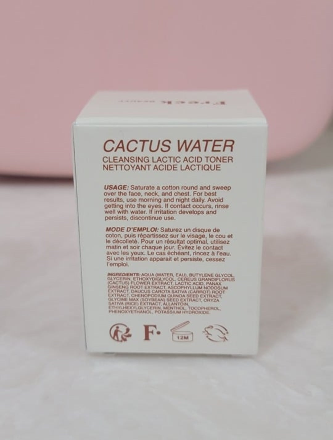 Freck Beauty Cactus Water Cleansing Lactic Acid Toner