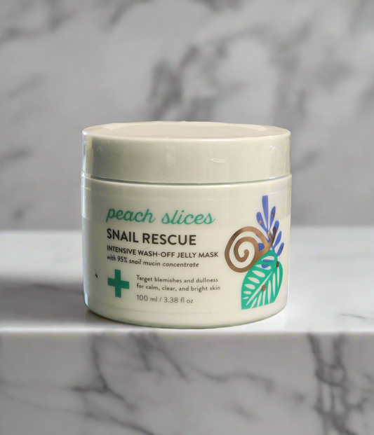 Peach Slices Snail Rescue Intensive Wash-Off Jelly Mask